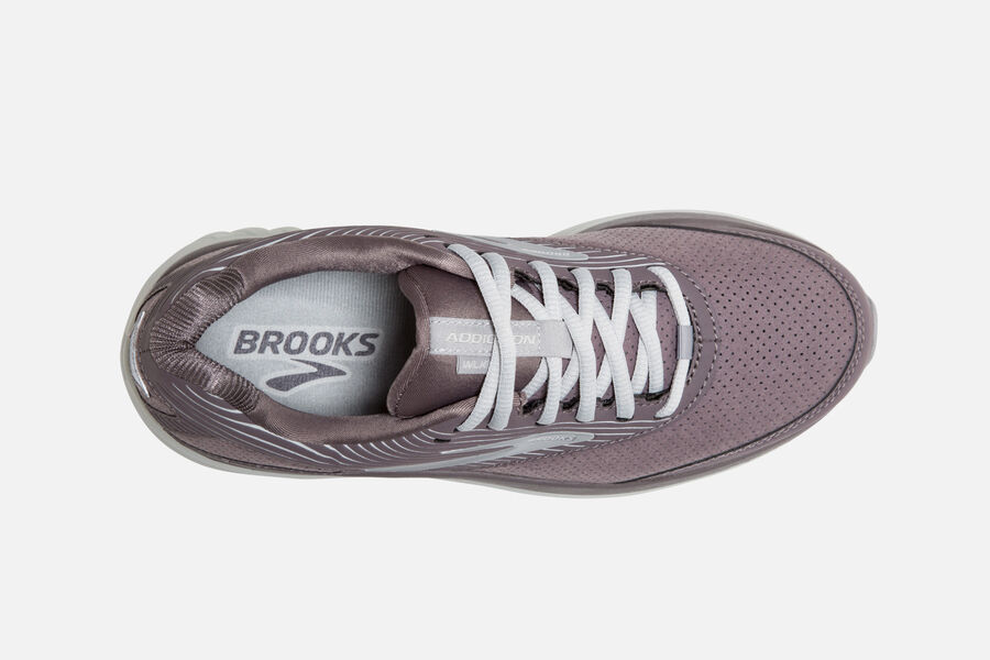 Brooks Addiction Walker Suede Running Shoes - Womens - Dark Grey - JN0789541